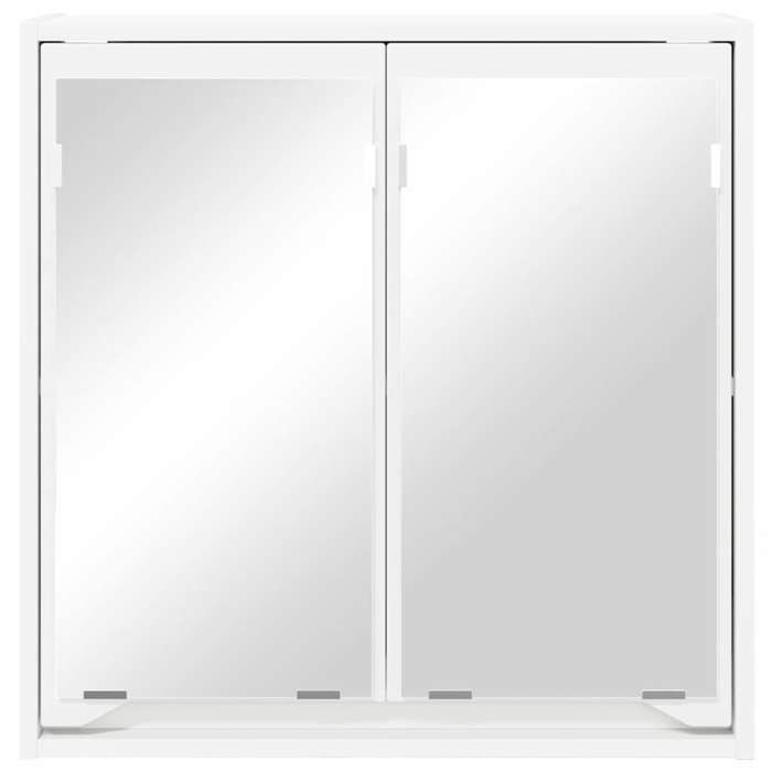 NEUF Cabinet de miroir Morden suspendu Scandinave - BKM - Armoire Miroir de Salle de Bain Blanc 60 x 20 x 60cm FR00_36119544511