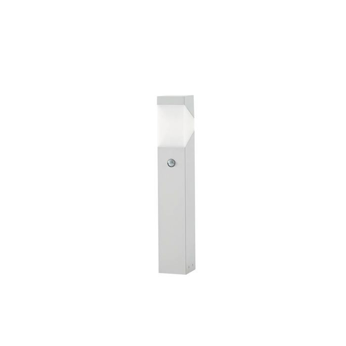 Lucande Luminaire extérieur Kiran à intensité variable (Moderne) en Gris Aluminium (1 lampe à E27) Borne lumineuse luminaire pour