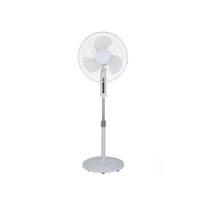 Ventilador de Pie IluminaShop 40W 3 Velocidades Cabezal Orientable Altura Regulable