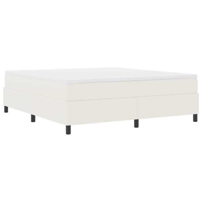 Structure de lit - HAOSHOP - Cadre de lit plateforme Crème 180 x 200 cm&01_103232