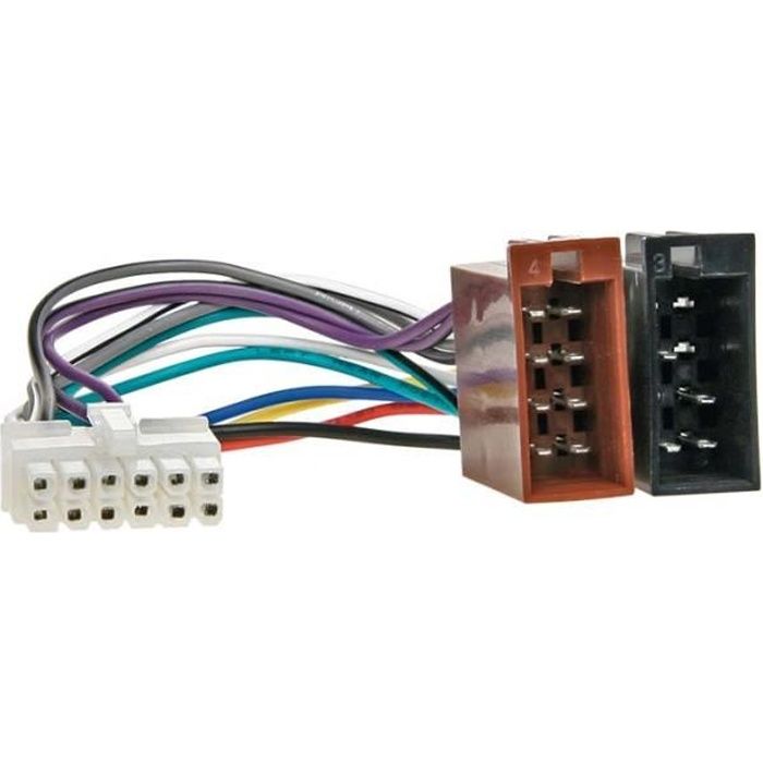 Adaptateur autoradio cable-> ISO PIONEER 12 PIN - Cdiscount Auto