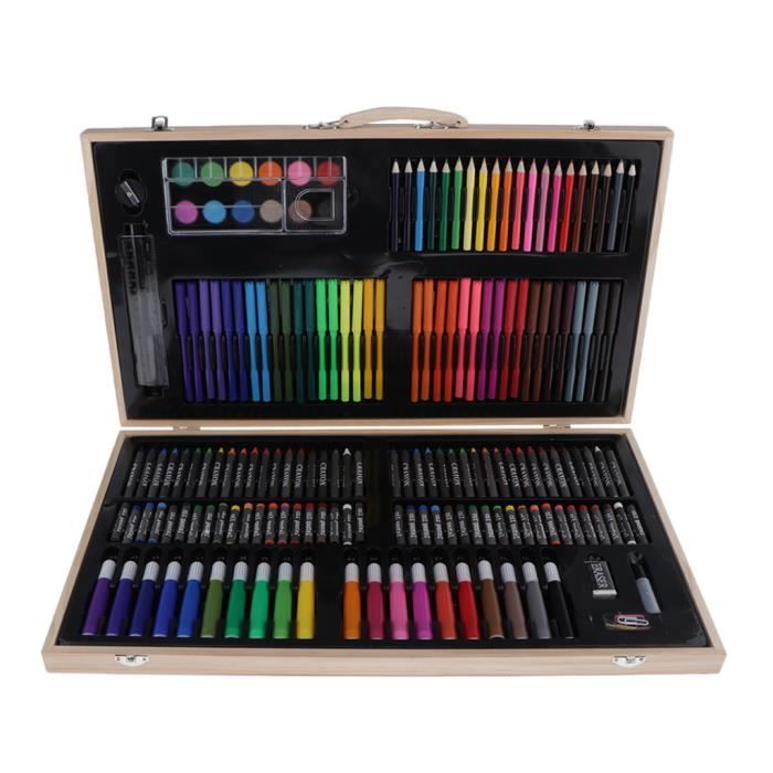 Kit Malette Dessin Crayons De Couleur Ensemble Crayon Peinture A Huile Pinceau Outil De Dessin Achat Vente Kit De Dessin 180 Pieces Dessin Fournitures Cdiscount