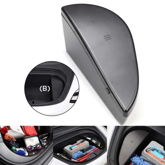 Organisateur de coffre avant organisateur de boîte de rangement de coffre adapté aux accessoires Tesla modèle 3 Le Droit