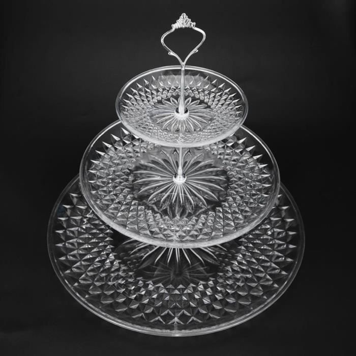 3 NIVEAUX PRÉSENTOIR Cupcake Papier Gâteau Porte Plateau Mariage