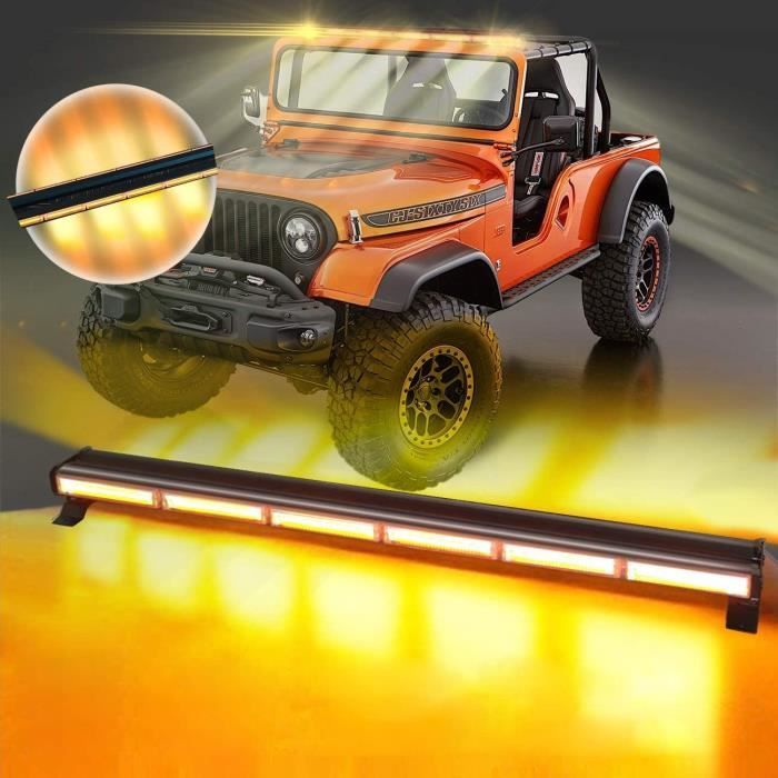 Luce Stroboscopica LED Antom 90cm 240W - Lampeggiante Giallo Per Veicoli 12V/24V Con Cavo 3m - Foto 2