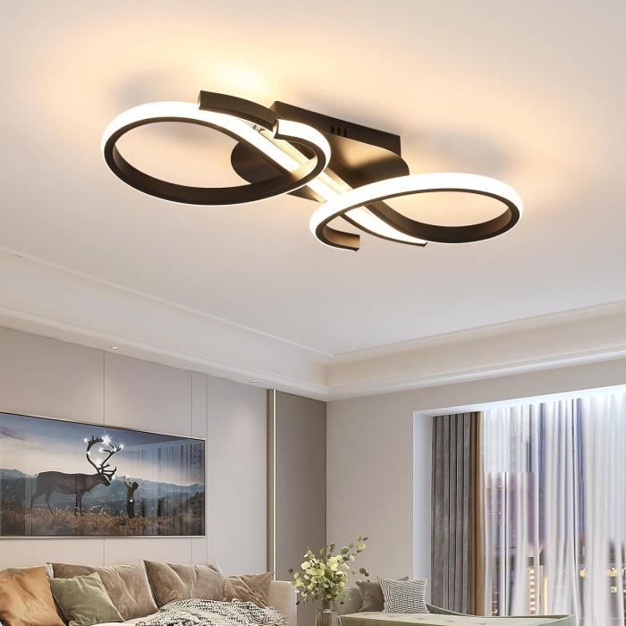 Harpochten Plafonnier LED Plafonnier Moderne Gradation Avec Télécommande 3000K-6000K Lampe De Chambre D'enfant Chambre De Bébé Décorative Surface De
