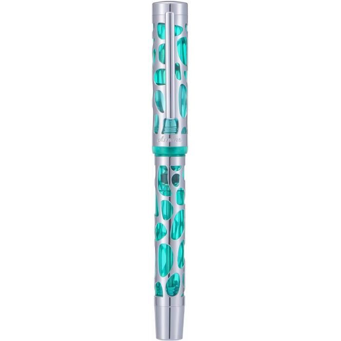 Stylo Plume Extra Fine Abcsea Héros 1303 - Élégant Stylo Argent