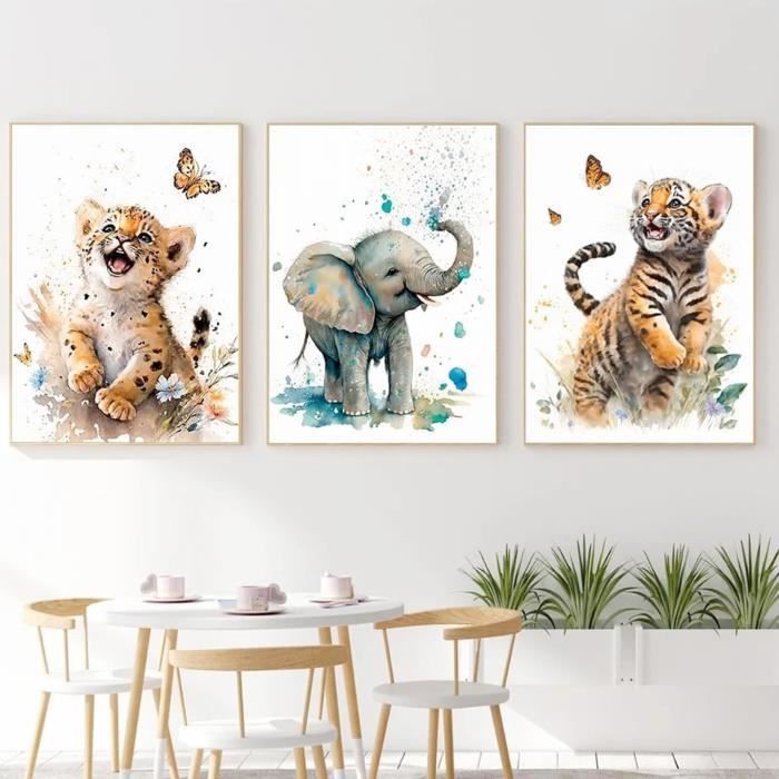 Affiches Murales en Toile Thème Safari – Berceau des Rêves