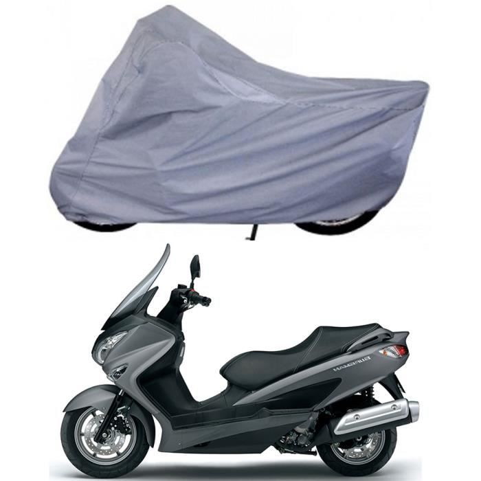 Compatible avec Suzuki Burgman 200 2019 19 Tablier Etanche OJ JFL-TG Couverture Thermique pour Scooter avec Doublure DOUBLÉE ET Cheveux SYNTHÉTIQUES Pro Leg Noir 