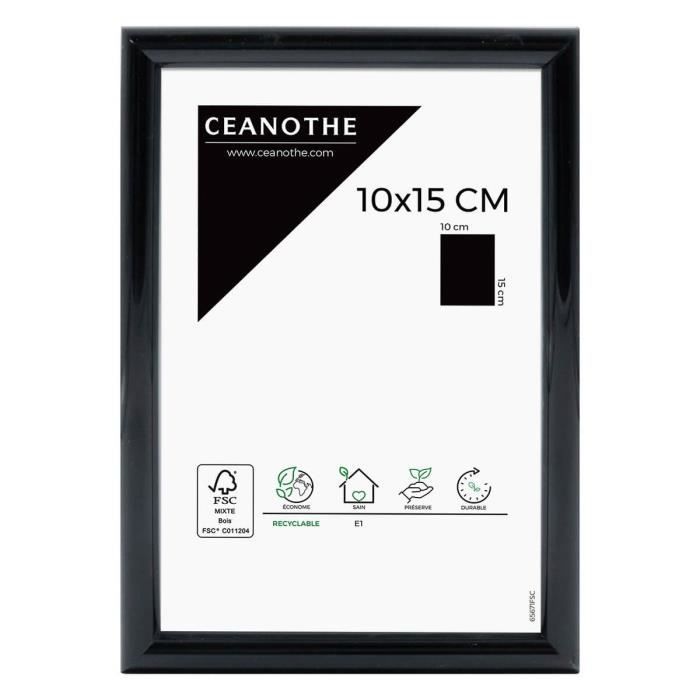 CEANOTHE Cadre photo Expo noir 10x15 cm - Ceanothe, marque française