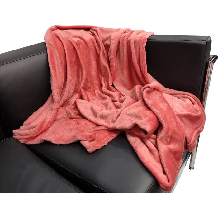 YXRS Plaid Canapé 80 X 260 Cm Moelleuse Et Chaude Couverture Polaire Flanelle Polyvalente Pour Printemps Automne Canapé Ou Lit, Blanc Cassé