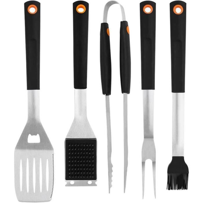 Spatule Barbecue 7 En 1 Inox - Avec Fourchette, Couteau, Décapsuleur - Cadeau Pour Papa Ou Amateur De Grillades - 6