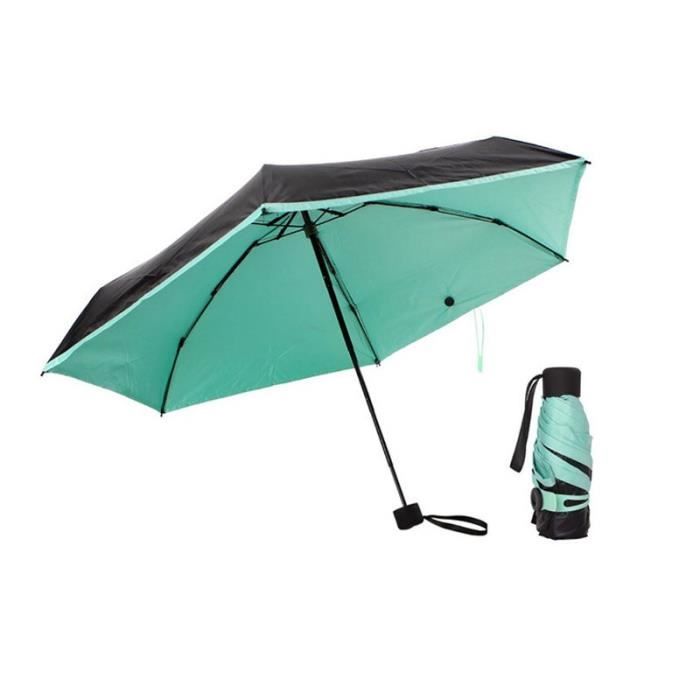 8 côtes Mini pliant Parapluie de poche Parasol pluie anti-UV portable voyage 