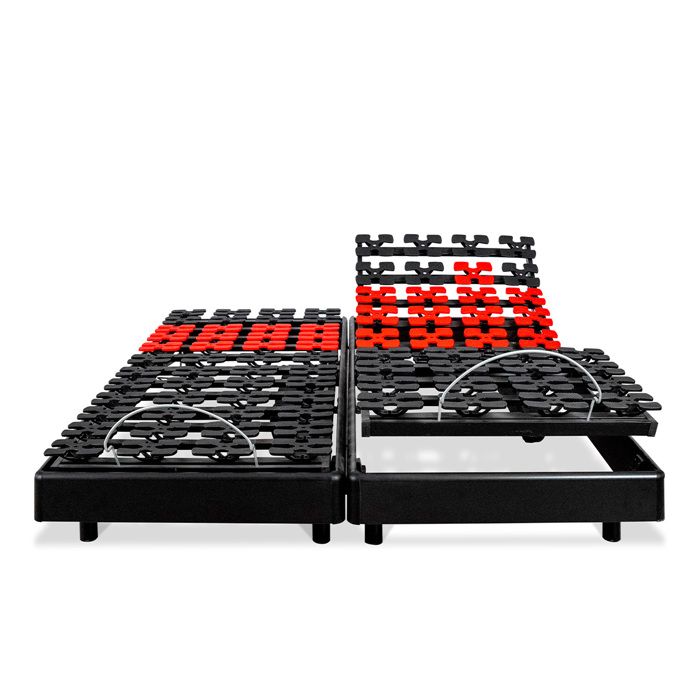 Jeu de 2 sommiers électriques Superflex 90x200 cm - Plots - Fabriqué en France - 2x90x200 cm Jeu de 2 sommiers électriques Superflex 90x200 cm - Plots - Fabriqué en France - 2x90x200 cm