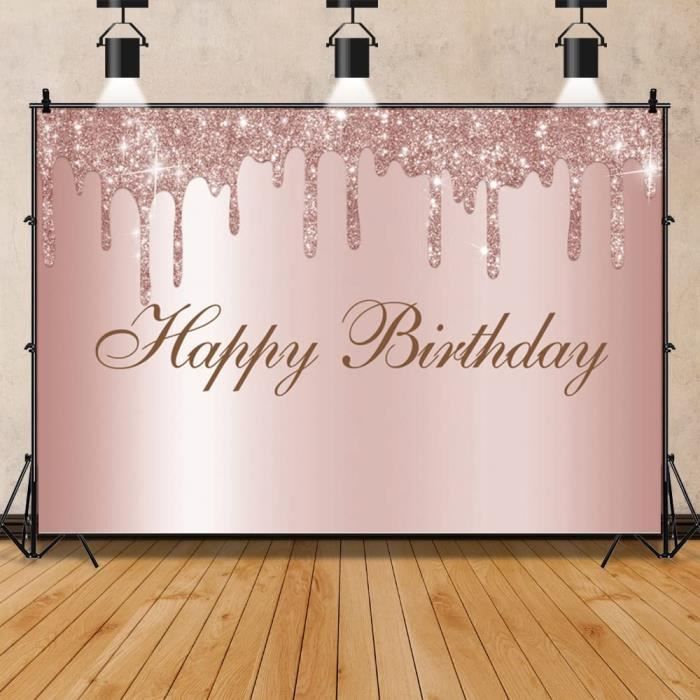 Toile De Fond Joyeux Anniversaire Galaxie Noire - Thème Espace Étoiles Pour Fêtes Cosmiques 100x150 Cm