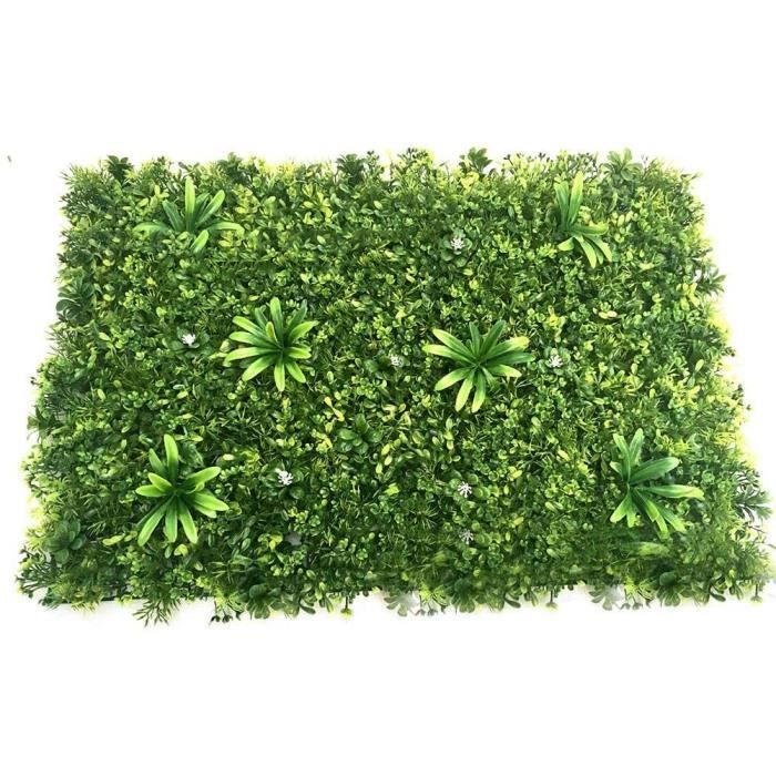 Mur de pelouse de Plante Artificielle, Lierre émulatoire Feuille de haie Artificielle Vigne clôture de confidentialité écran, E