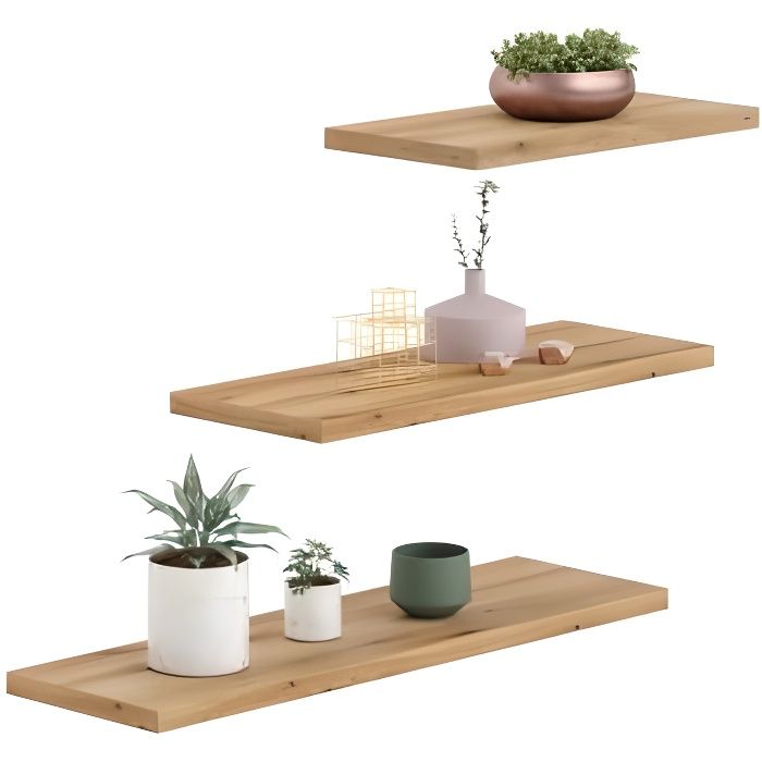 Lot de 3 Étagères de Rangement Murale LEWIT pour E