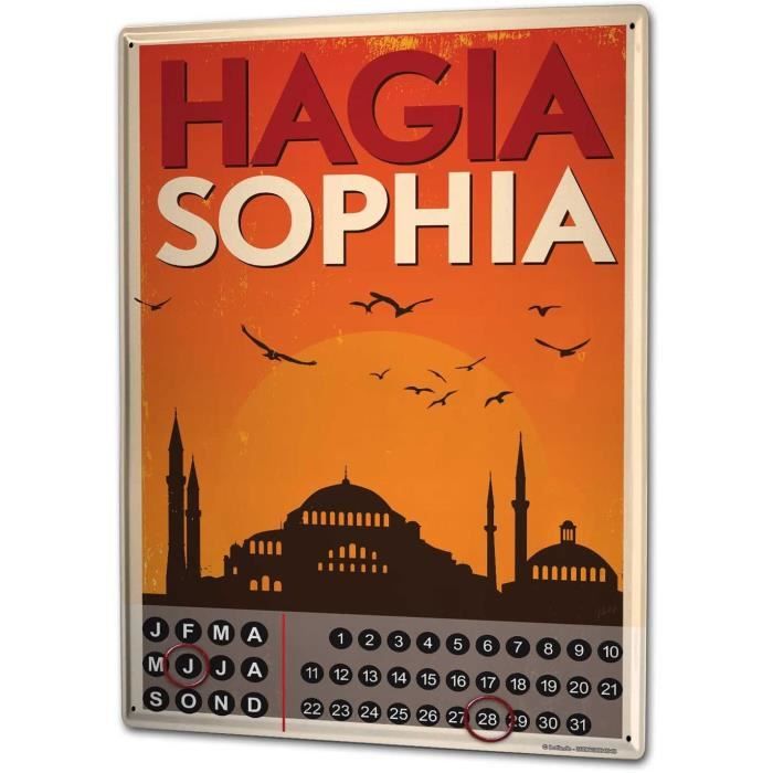 Calendrier perpétuel Religion SainteSophie métal[1250] Cdiscount