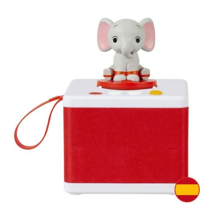 Conteur pour Filles et Enfants - FABA - Blanc - Haut-Parleur avec Le Personnage sonore ELE lÉléphant