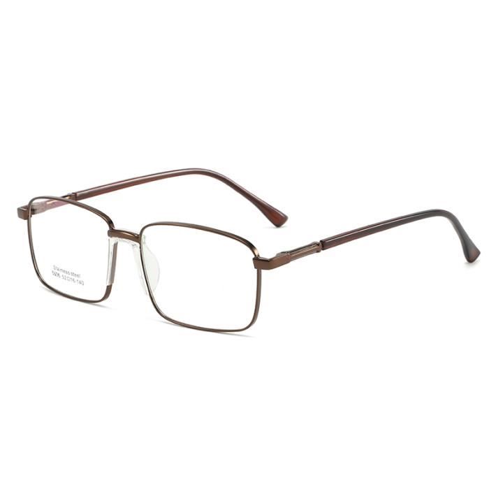 Couleur Marron Frequence 1.56 Myopie 0.50 lunettes de lecture Anti lumiere bleue pour hommes monture metall Cdiscount Bijouterie