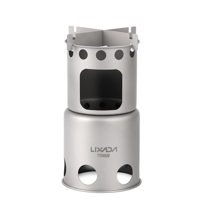 iBasingo Mini réchaud à alcool en titane ultra léger pour
