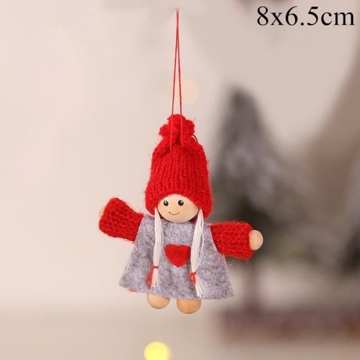 Ancienne Poupée De Noël Pour Sapin – Allemagne – Vintage Coton – Multicolore