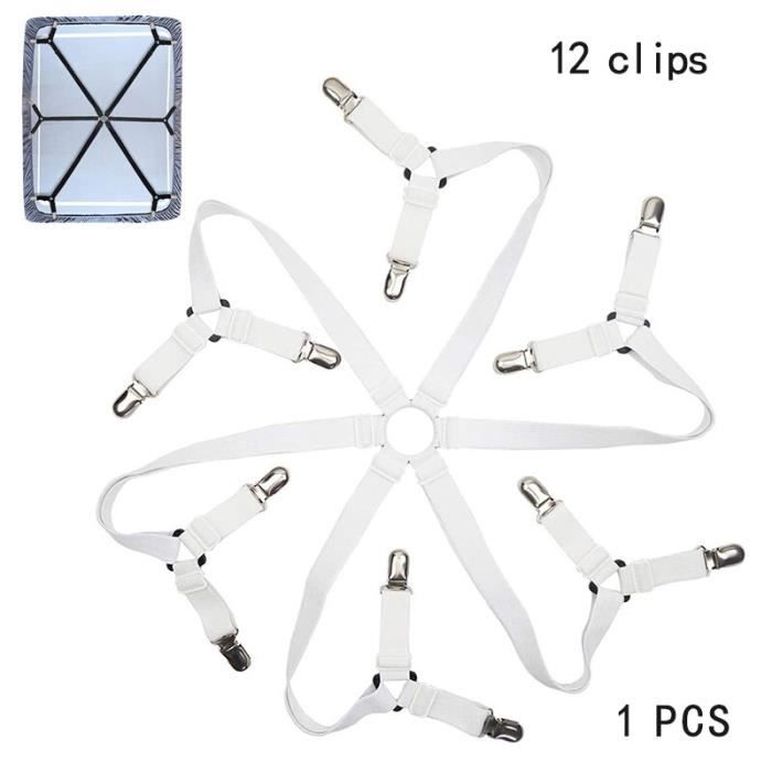 2 Pinces Métal Pour Canapé Sectionnel - Fixation Détachable - Ressort Galvanisé