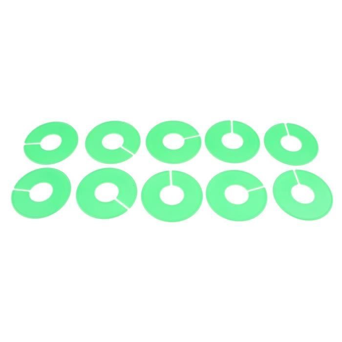 vert  lot de 10 cintres ronds blancs durables pour vêtements, séparateurs de taille de garde robe pour bébés