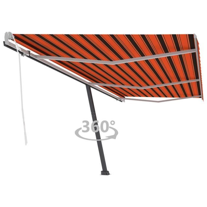 Toile De Remplacement Pour Store Banne Manuel 350x300cm - Tissu Imperméable Kaki, Résistant Aux UV, Facile à Installer