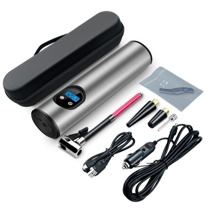 Pompe à Air Manuelle Portable - Pour Gonfler Football, Basket, Ballons De Sport - Compacte Avec Aiguille Incluse