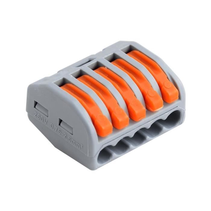 🇹🇳 Connecteur de bornes de fil électrique PCT-215 - 5 broches 🇹🇳  Meilleure prix Tunisie 🇹🇳