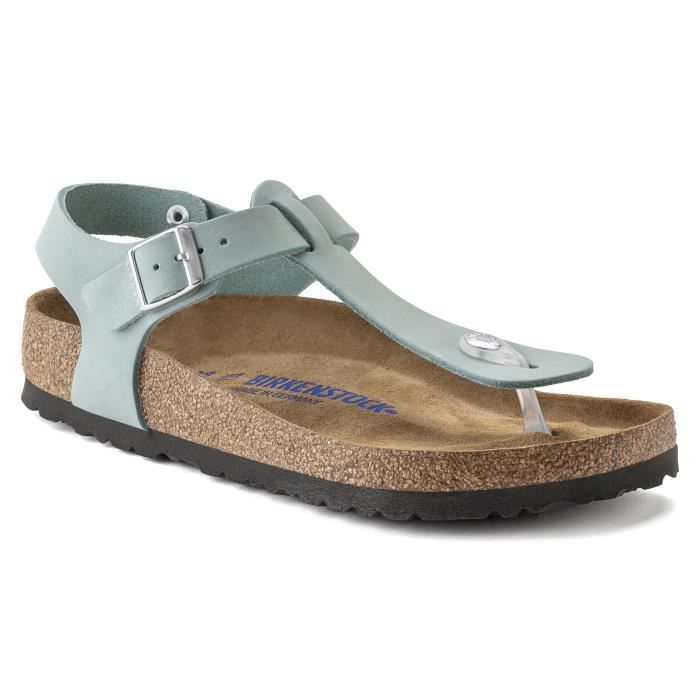 Sandales femme Birkenstock Kairo Nubuk Leather Large faded aqua 37 Faded aqua Cdiscount Chaussures