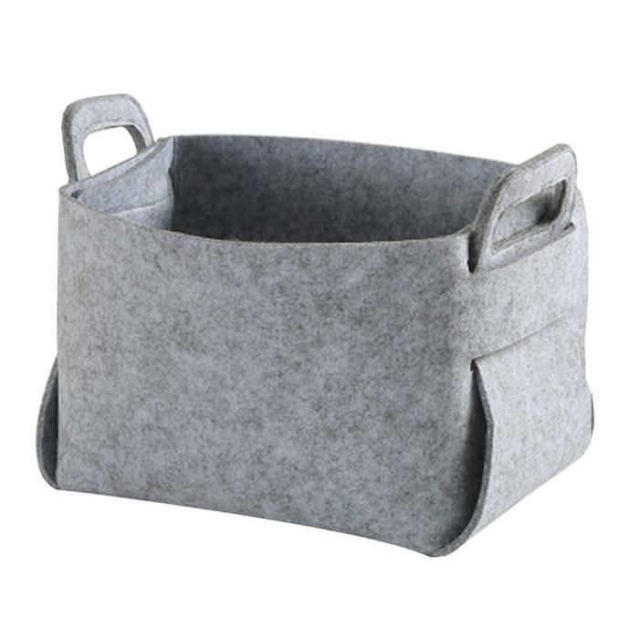 Panier de rangement 25x16x17 cm en feutre pliable