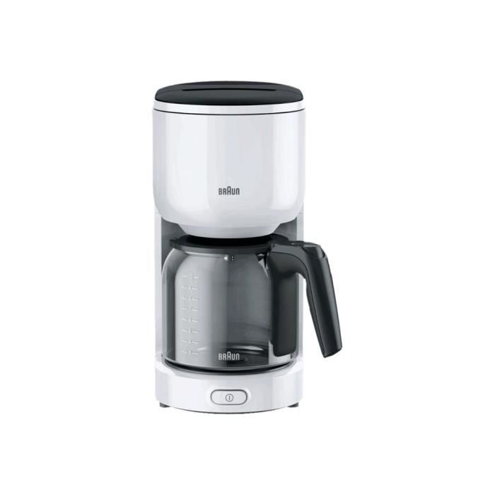 Cafetière - BRAUN - KF 3100 - 10 tasses - Blanc Cafetière - BRAUN - KF 3100 - 10 tasses - Blanc