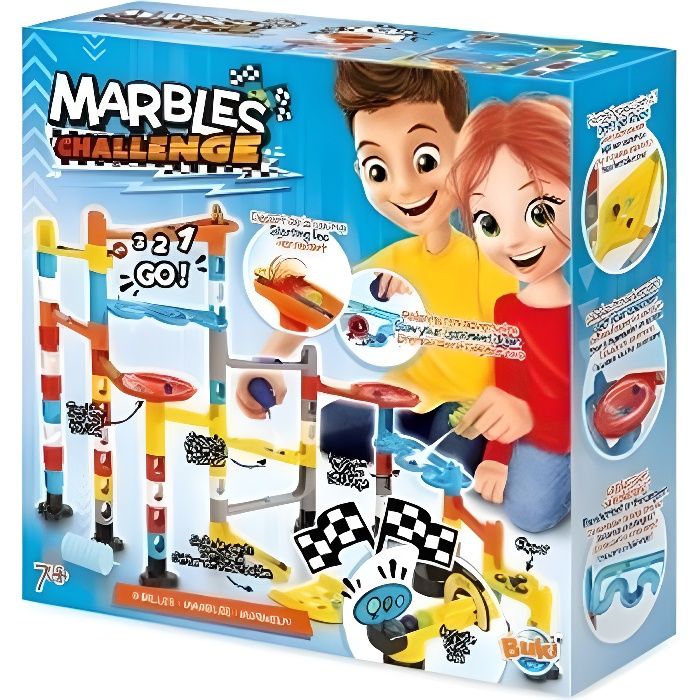 BUKI FRANCE - Marble Challenge - Labyrinthes pour courses de billes -  Enfant 6 ans et plus