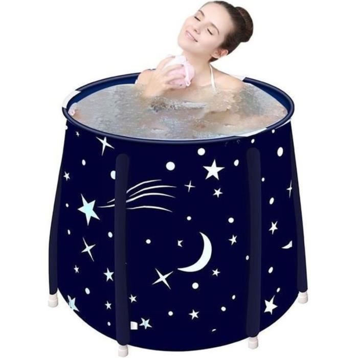 Grande Baignoire Pliable Adulte, Baignoire Pliable avec Cadre en