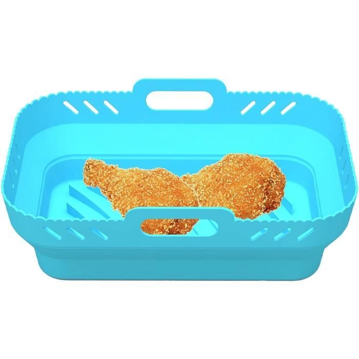 Dessous De Plat Friteuse Air - Silicone Ignifuge 230°C - 27x27 Cm - Antidérapant Pour Powerpod FN101
