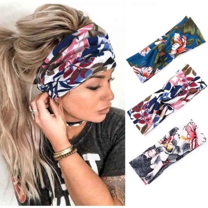 Bandeaux De Sport Extensibles - Lot De 2, Noir Et Gris, Pour Yoga, Running, Gym (hommes Et Femmes)