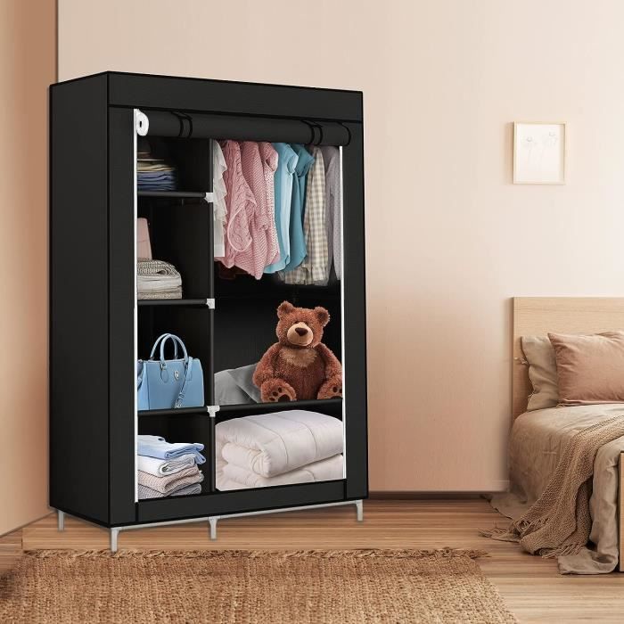 Armoire de Rangement GardeRobe Pliable en Tissu intissé GardeRobe