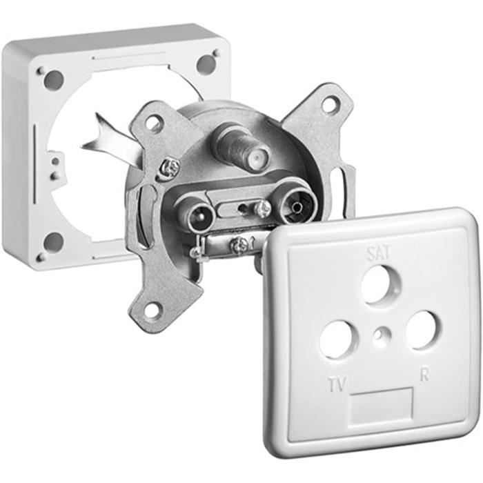Prise De Passage Pour Antenne – 2 Trous, Atténuation 10 DB, Pour Installation Satellite Ou TV - 3
