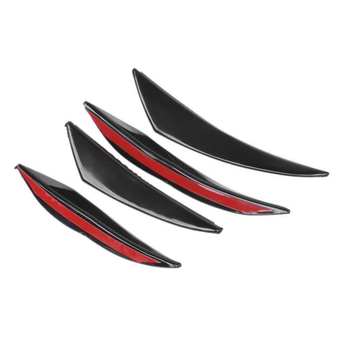 Diffuseur Lèvre Pare-Chocs Avant Sportif 165cm - Becquet Amélioration Aérodynamique Noire