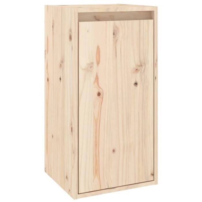 Armoire murale Gris - VIDAXL - 30x30x60 cm - Bois de pin massif
