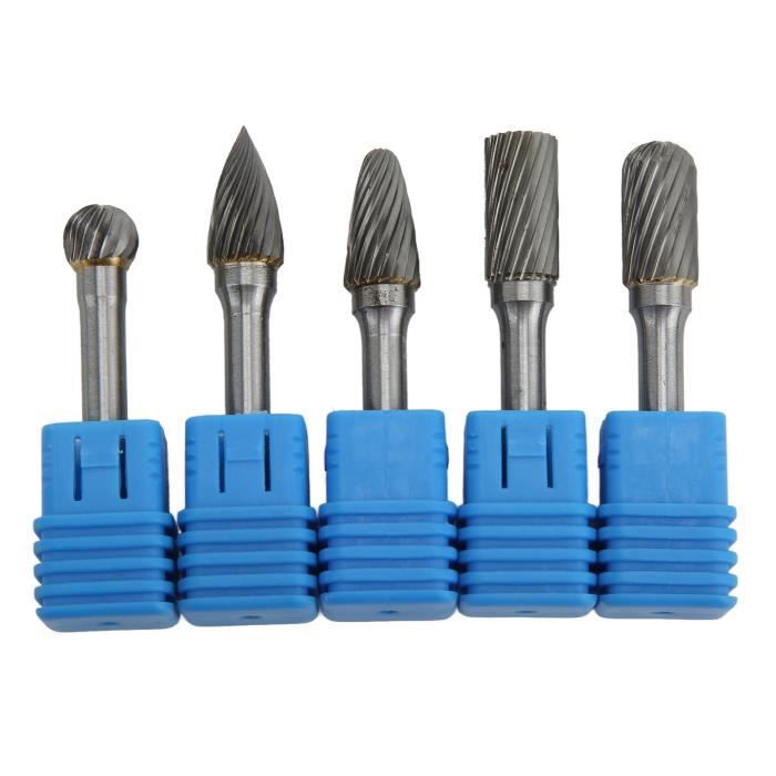 PFERD HM 21901406 Lot de 3 embouts de fraisage à dents rondes Diamètre de la tige 6 mm Diamètre 6 mm Pour une utilisation polyvalente sur les matériaux les plus importants
