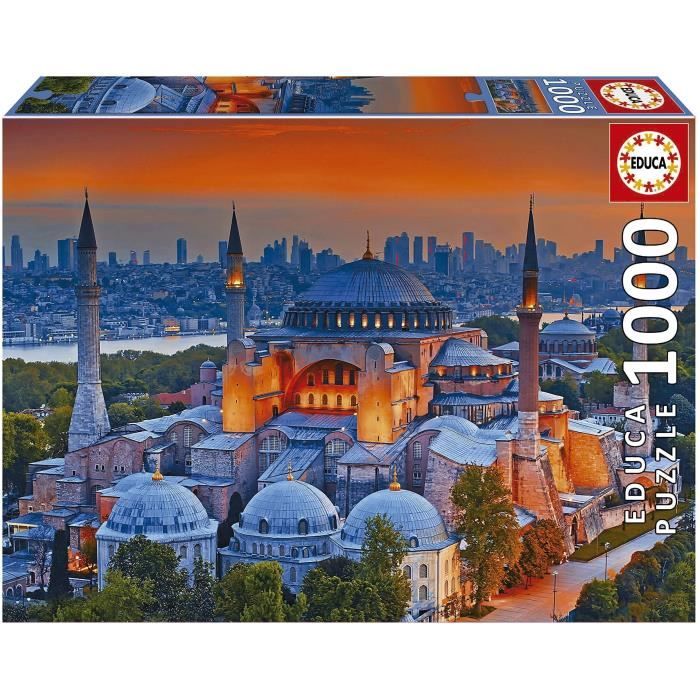 Puzzle MOSQUÉE BLEUE, ISTANBUL - 1000 pièces - EDUCA - Architecture et monument