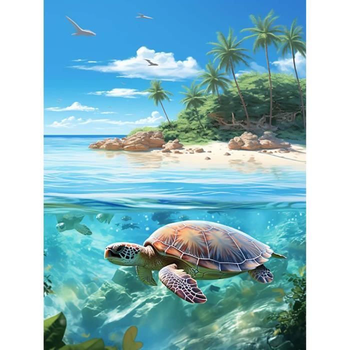 Kit Mosaïque Tortue – 2 Sous-verres En Bois 15 Cm – DIY Décoration Murale – Cadeau Unique Pour Amoureux Des Tortues