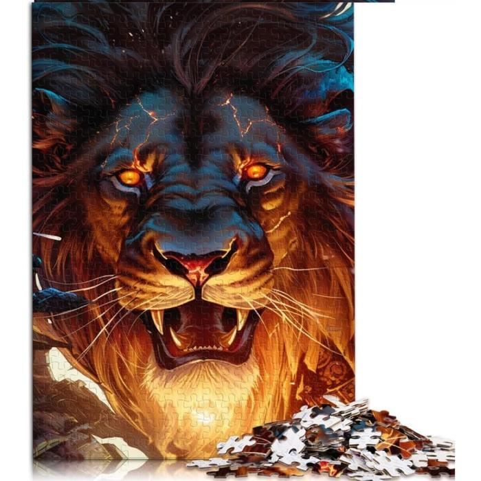 Puzzles 1000 Pièces Genshin Impact Diluc Puzzle Rond Adultes Enfants