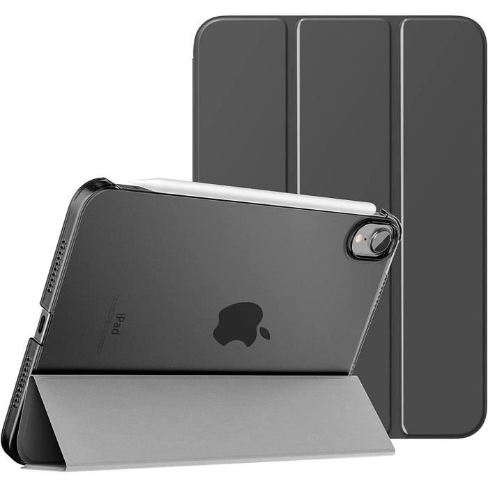 Coque pour iPad mini 6 2021 (8,3 pouces) Noir Protection Anti-Rayures  Support Veille-Réveil Automatique - Cdiscount Téléphonie