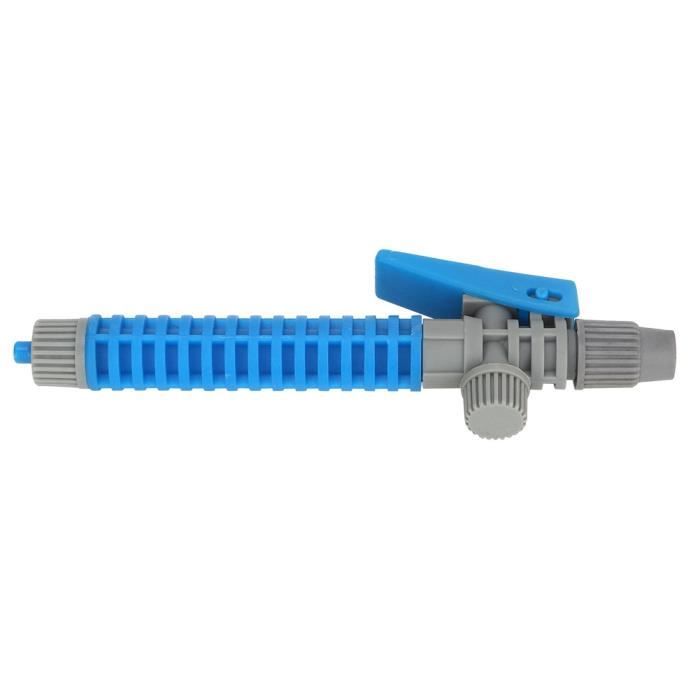 Poignée Pulvérisateur à Gâchette Pour Pulvérisateur à Dos - Filetage 6.35 Mm - Avec Interrupteur De Verrouillage - Couleur Bleu/gris