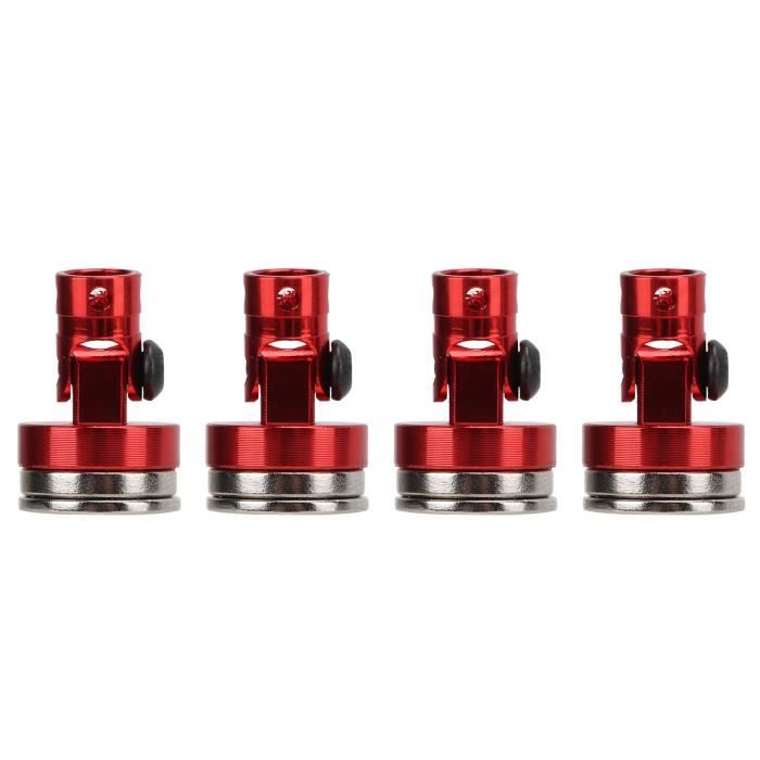Lot de 4 supports magnétiques RC pour poste de carrosserie invisible pour véhicule télécommandé