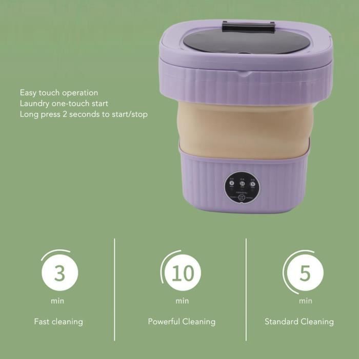 EJ.life Mini Laveuse Portable Mini Machine à Laver Portable 4,5 L